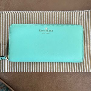 Kate Spade NY Lacey Wallet, mint green